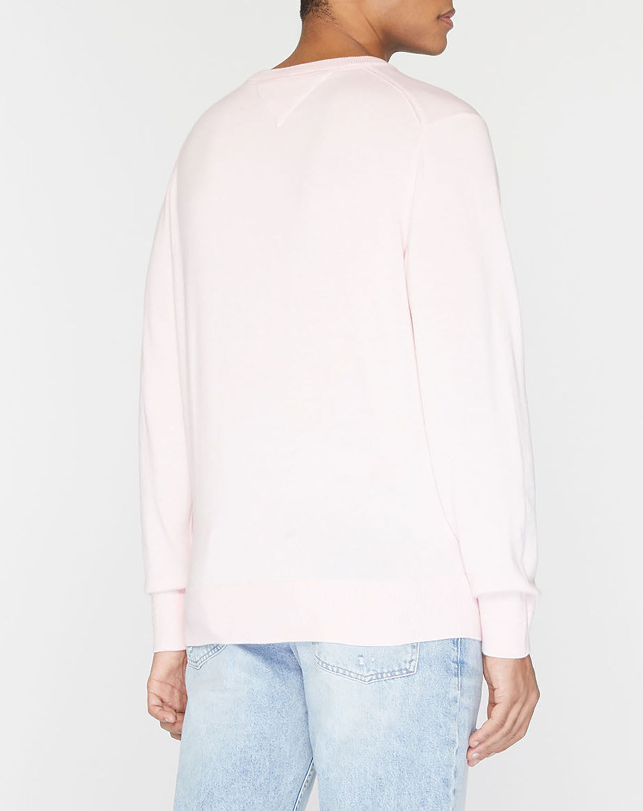 Tommy Hilfiger Pull en Coton Bio & Soie rose clair