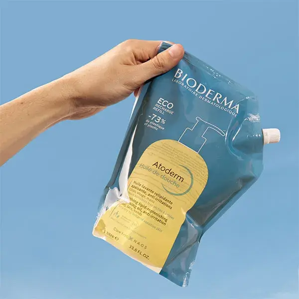Óleo de Banho Bioderma Atoderm para Pele Atópica Muito Seca - Refil Ecológico 1L