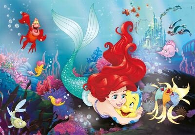 Clementoni Maxi Disney Princess Little Mermaid Puslespill 24 Brikker