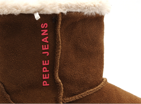 Pepe jeans boots bottine plates femme diss fresh w pls50500 marron
