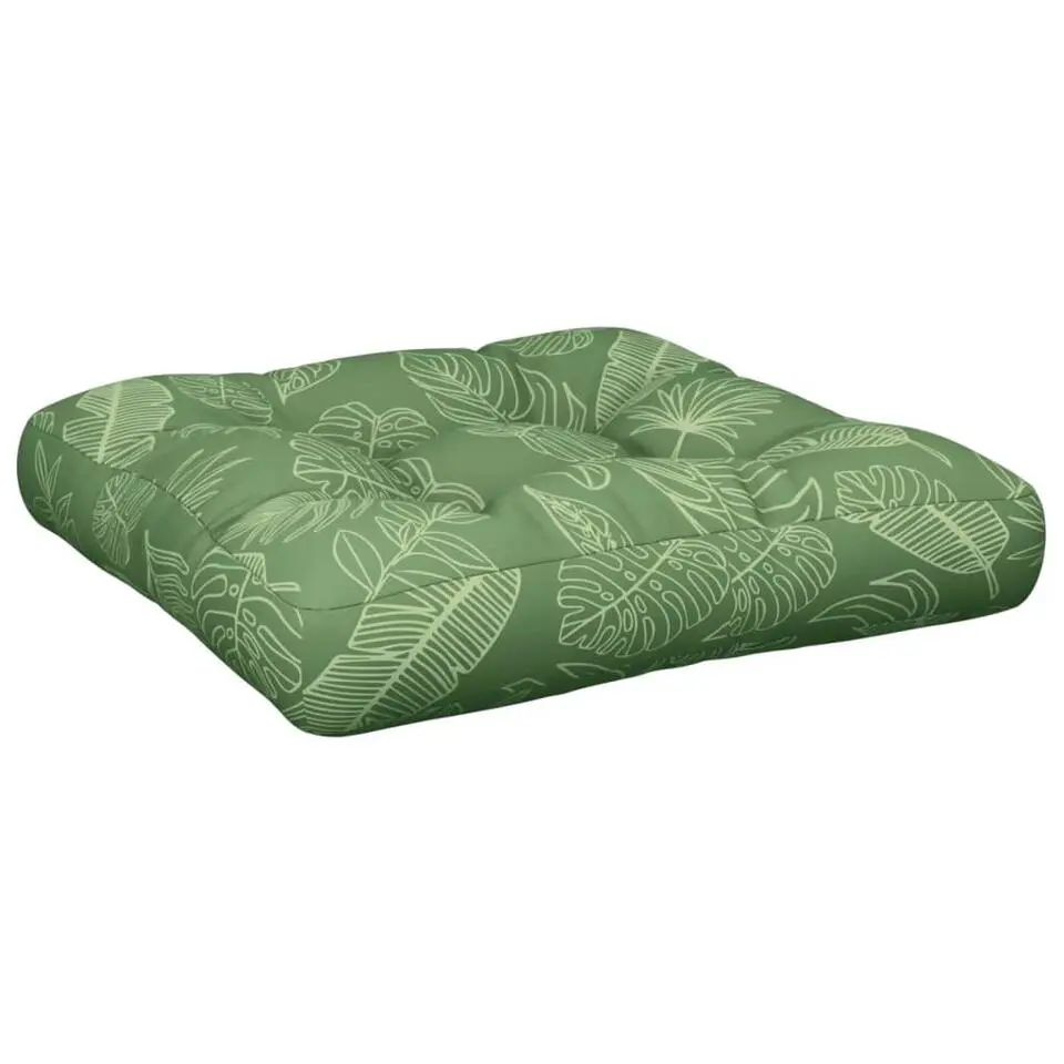 vidaXL - Palletkussen - Groen - Stof - 60 x 60 x 12 cm