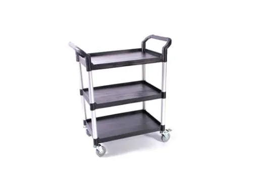 Serveringsvogn 85x48x100 cm 3 hylder Fiberfest Alu,stk