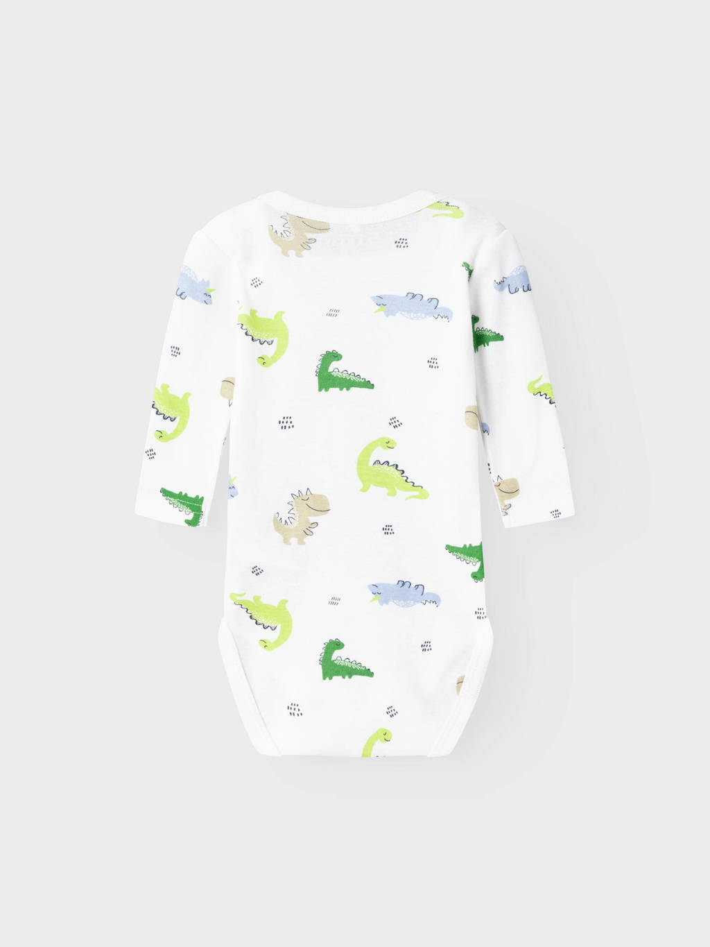 NAME IT romper NBMBODY - set van 2 groen/wit