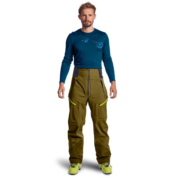 Pantalon ski de randonnée ORTOVOX 3L GUARDIAN SHELL PANTS M GREEN MOSS