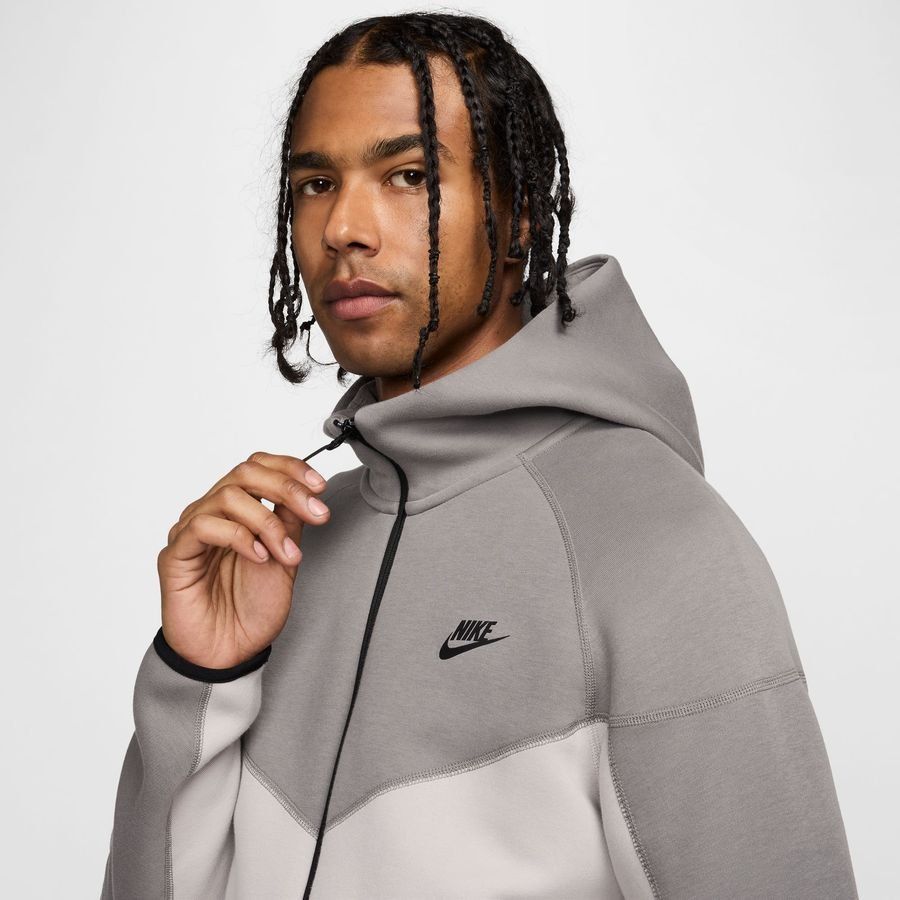 Nike Sweat à Capuche NSW Tech Fleece 24 FZ - Gris/Noir