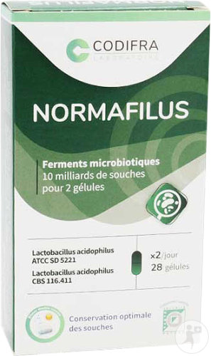 Normafilus Complément Alimentaire Ferments Probiotiques 28 Gélules