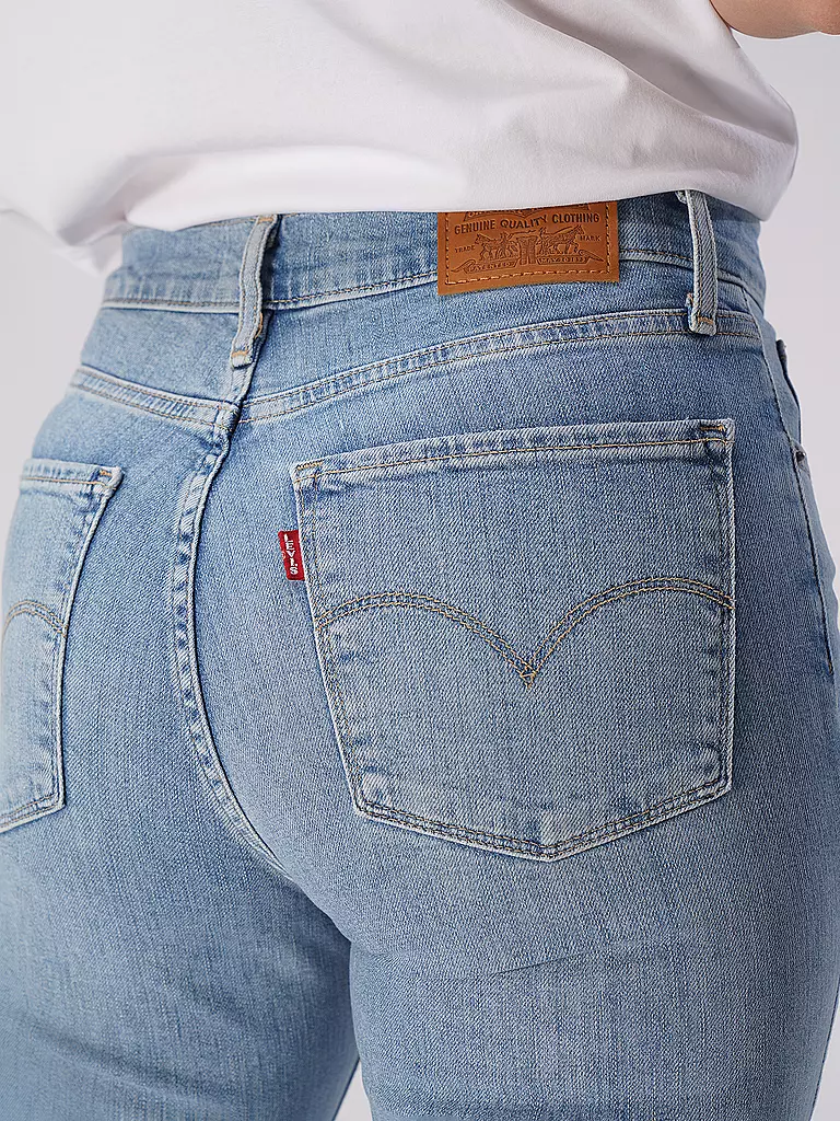 LEVI'S® Highwaist Jeans Straight Fit 724 hellblau