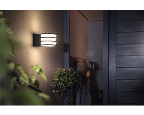 Philips Hue LED wandlamp White Ambiance 806 lm 2700 K antraciet - Compatibel met SMART HOME van Hornbach