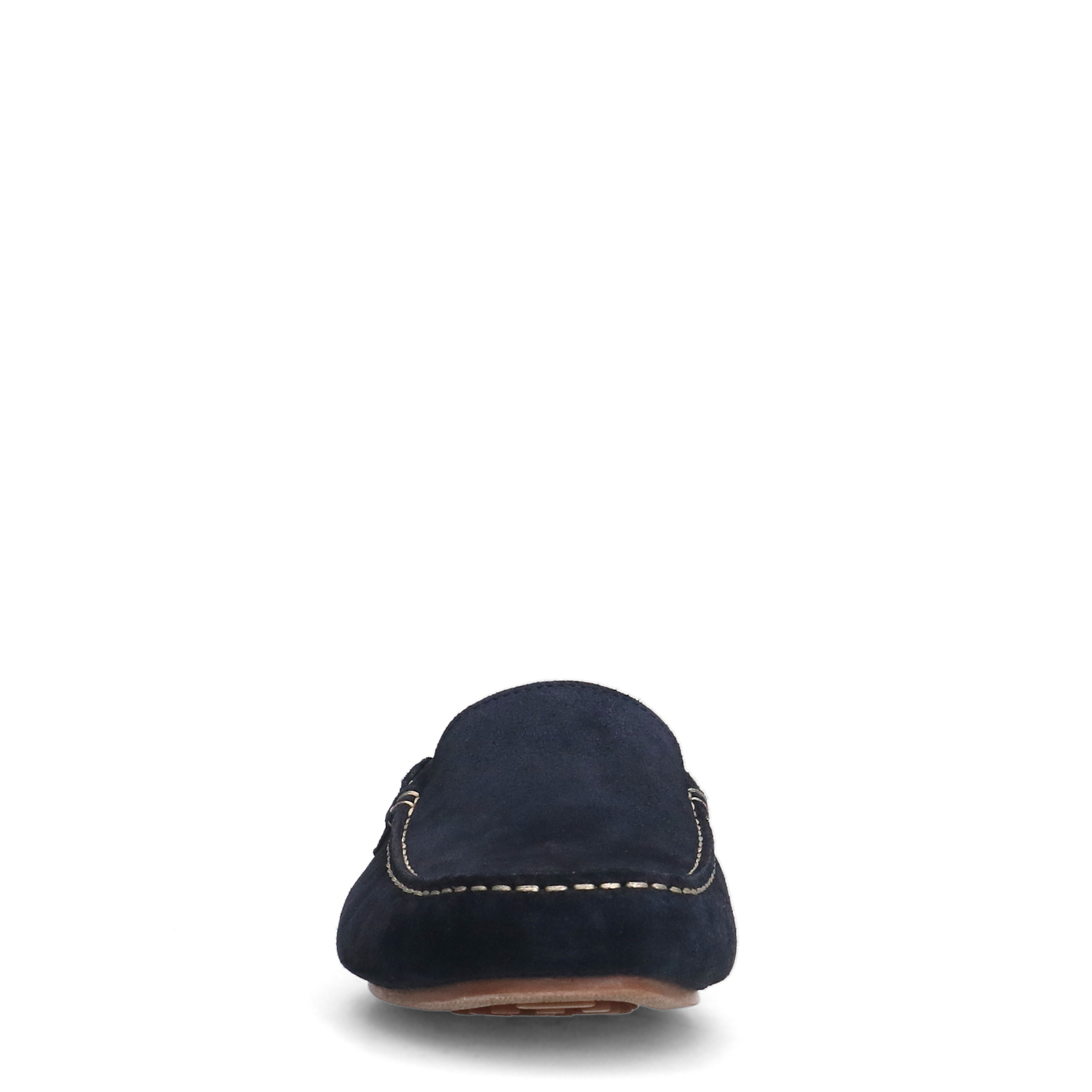 Donkerblauwe suède loafers