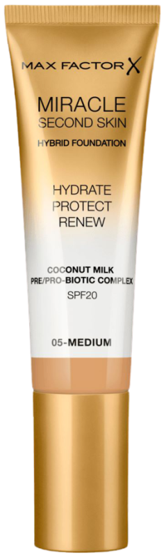 Max Factor Miracle Touch Second Skin 05 Medium Foundation 30ml
