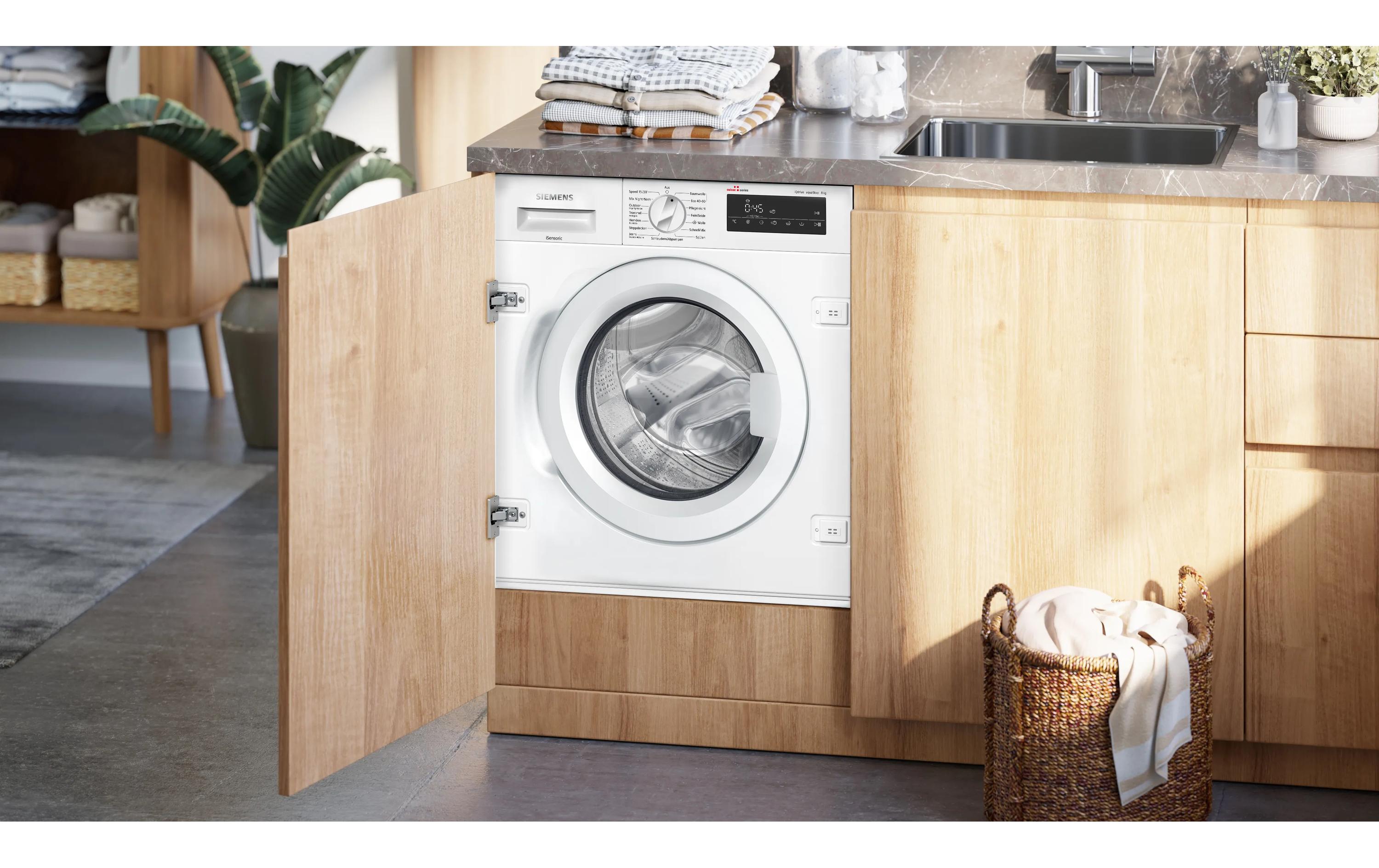 Einbau Waschmaschine WI14W542CH Links<br>Frontlader mit 8 kg Ladekapazität