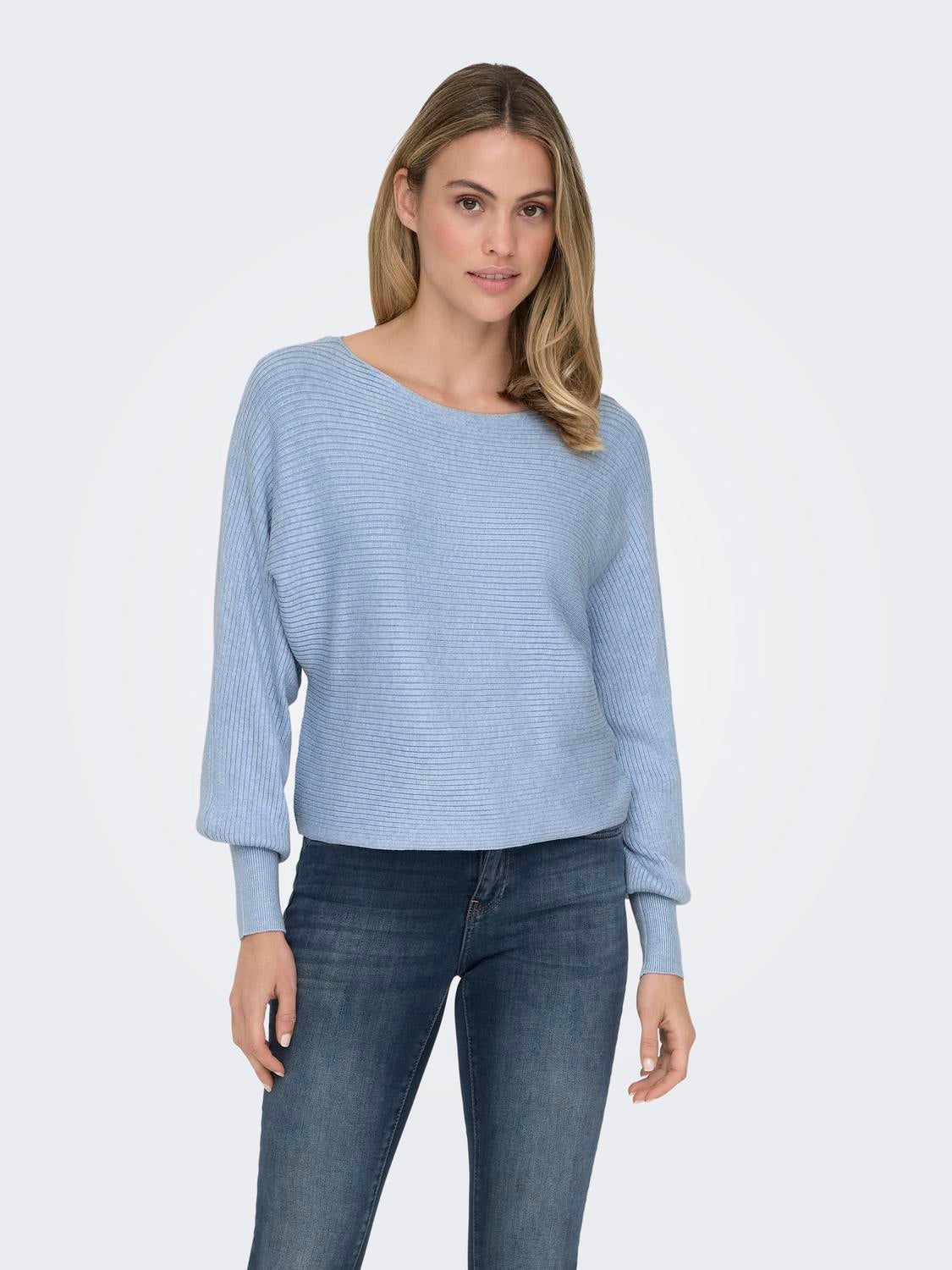 ONLADALINE Strickpullover Soft Chambray