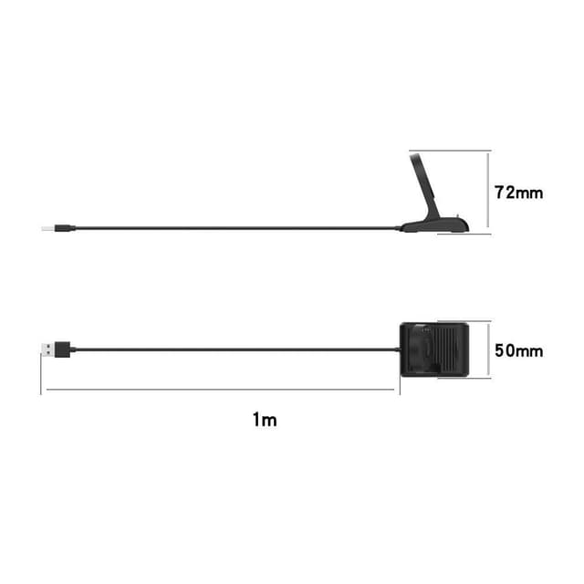 Til TicWatch Pro 5 3 3 LTE Pro X USB-kabel Opladningsdock-oplader