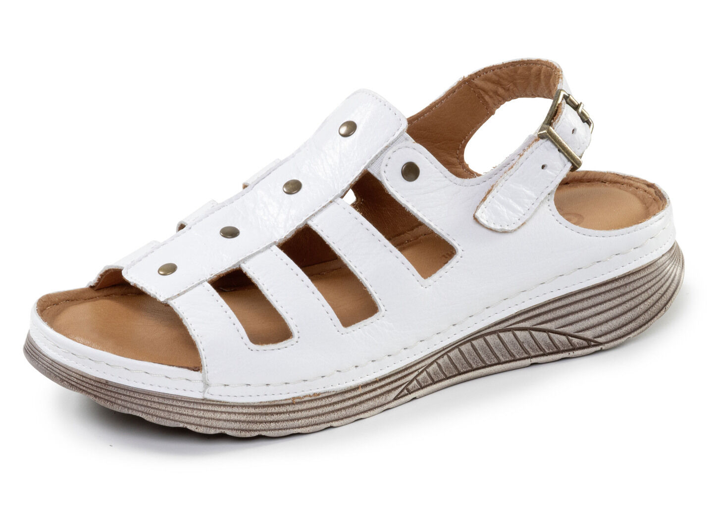 Gemini, klassische Damen-Sandalen, Weite G, aus Leder
