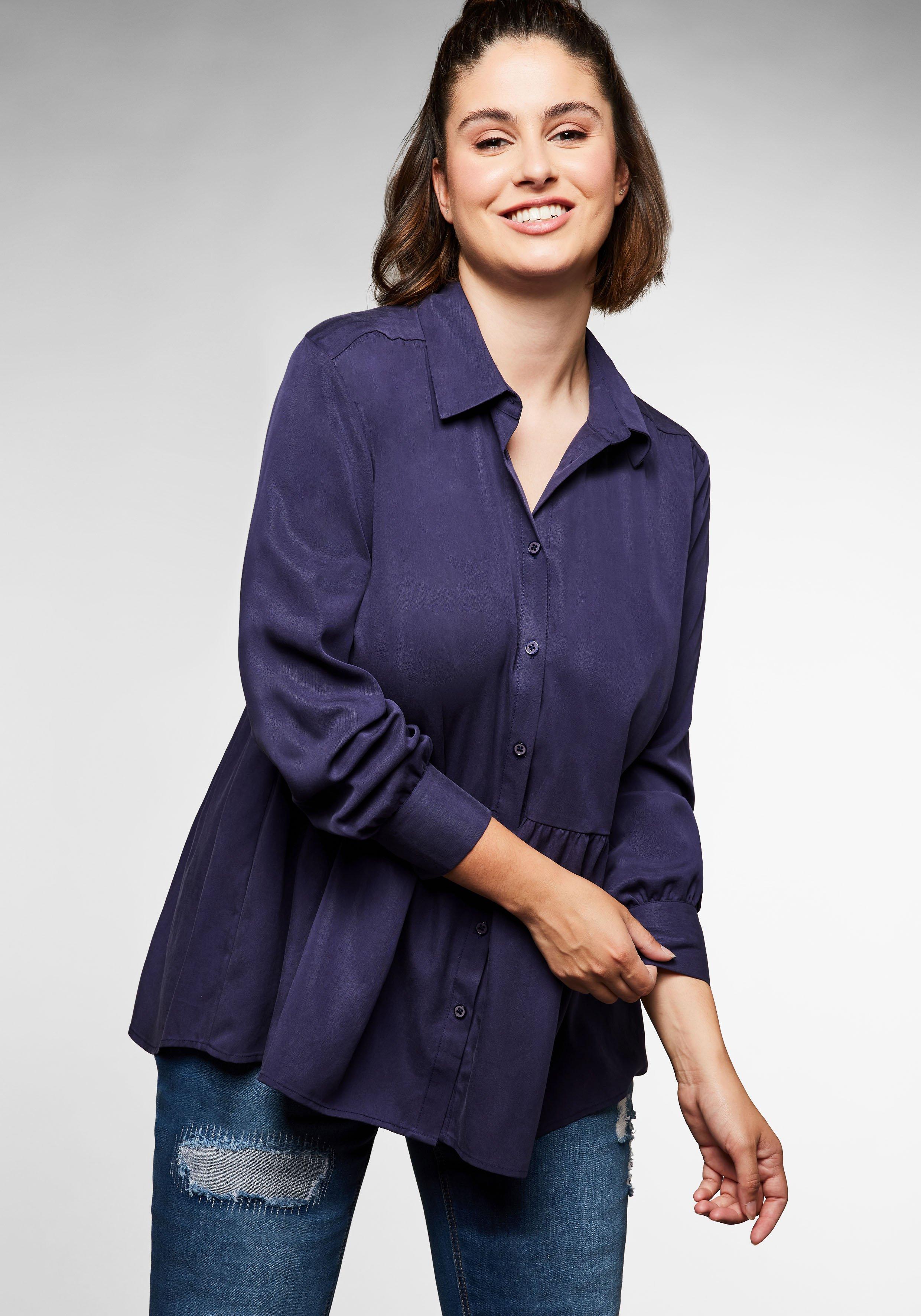 Bluse mit angekräuselter Teilungsnaht