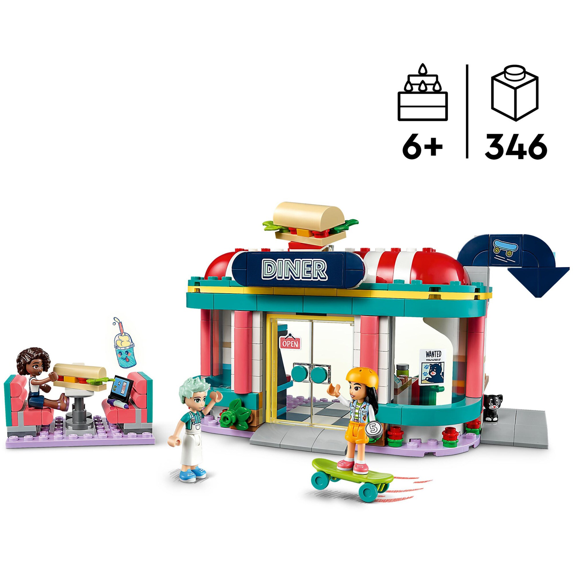 LEGO Konstruktionsspielzeug Friends Restaurant