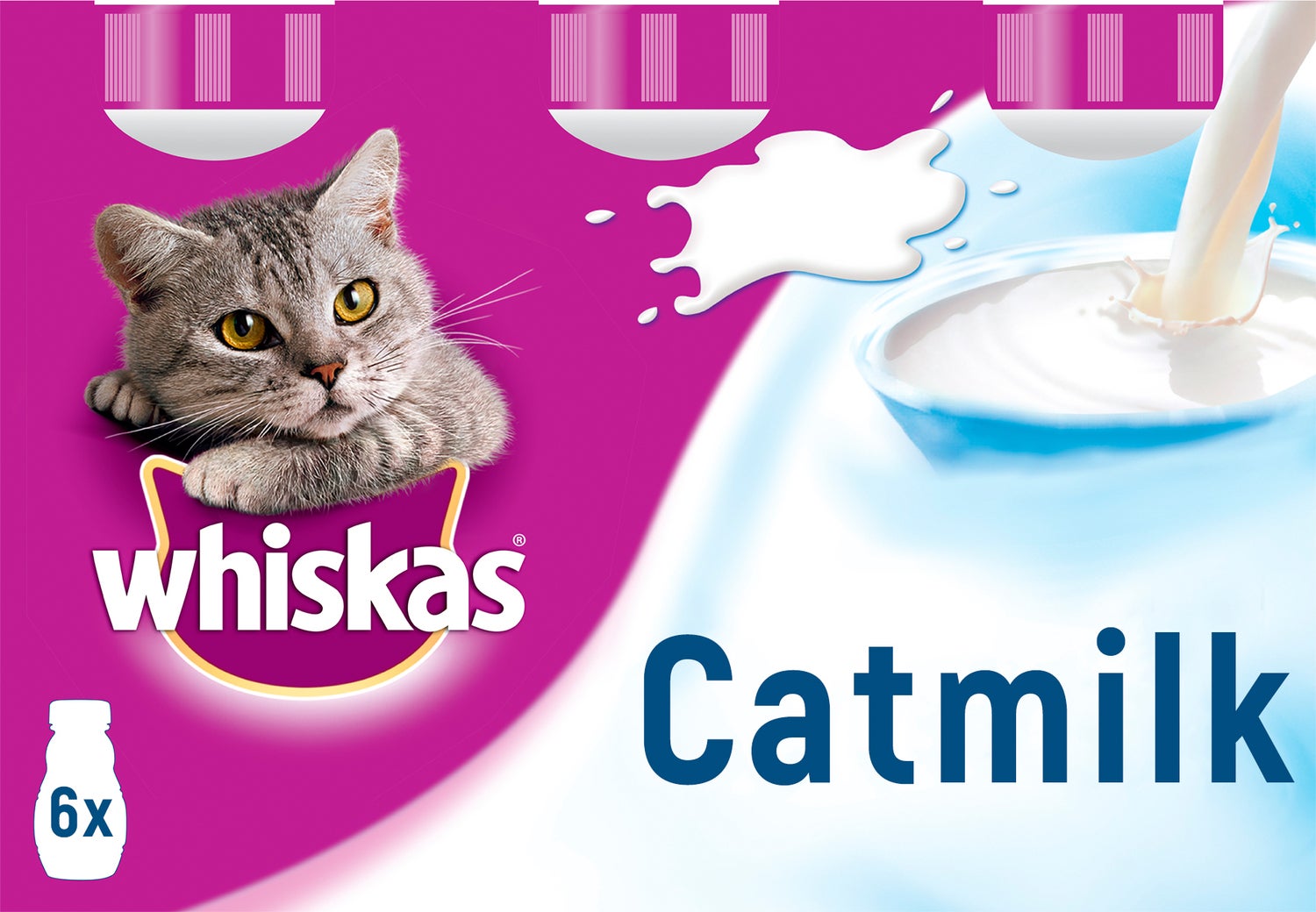 Whiskas catmilk flesje 3-pack 600 ml