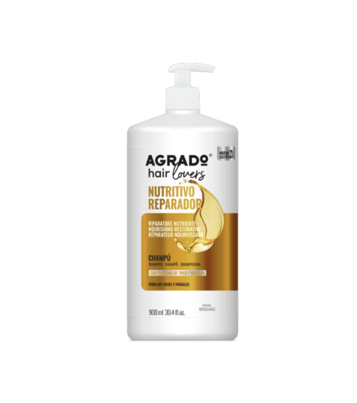 Agrado - Shampoo nutritivo e reparador - Cabelos secos e frágeis
