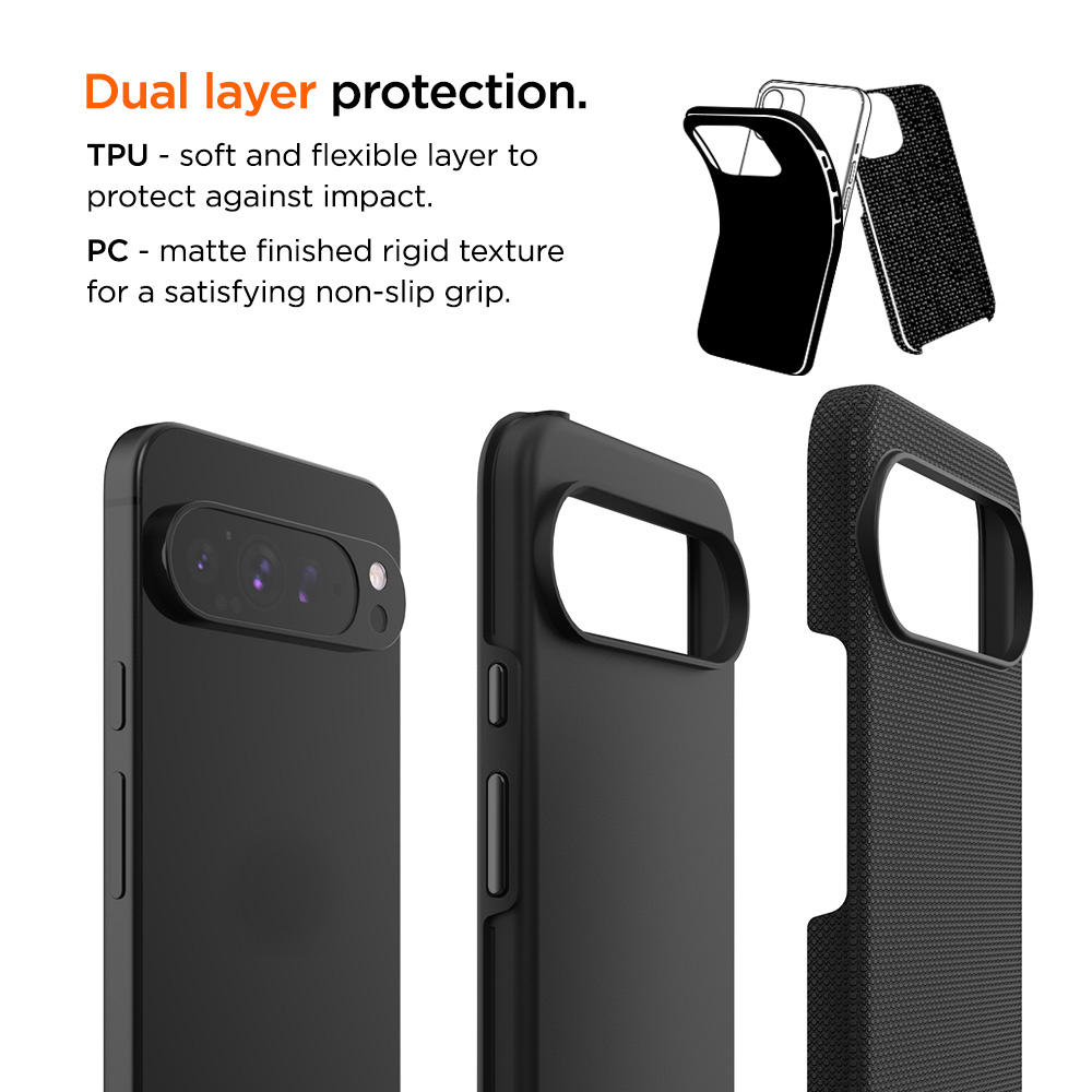 Google Pixel 9 / Pixel 9 Pro North Case Premium Hybrid Schutzhülle (EGCA00606) - Schwarz