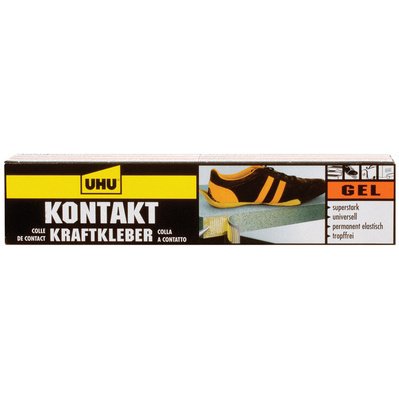 Colle de contact forte, Gel, avec du solvant, 120 g
