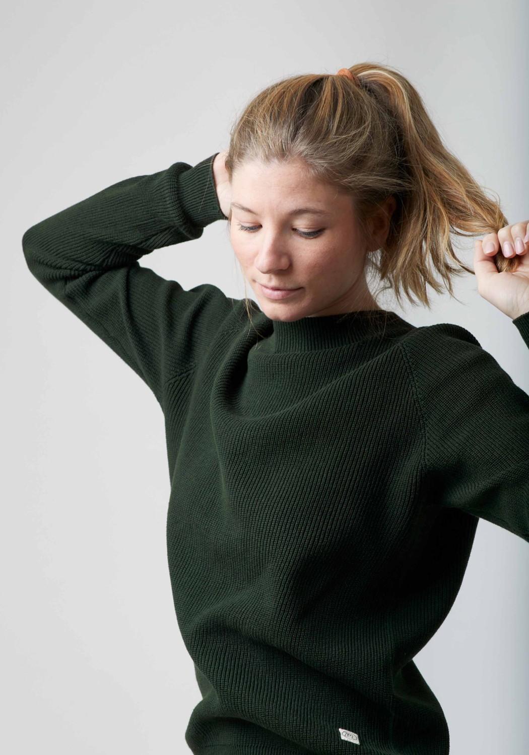 WE ARE ZRCL Damen-Strickpullover Alma Swiss Edition Dark Green