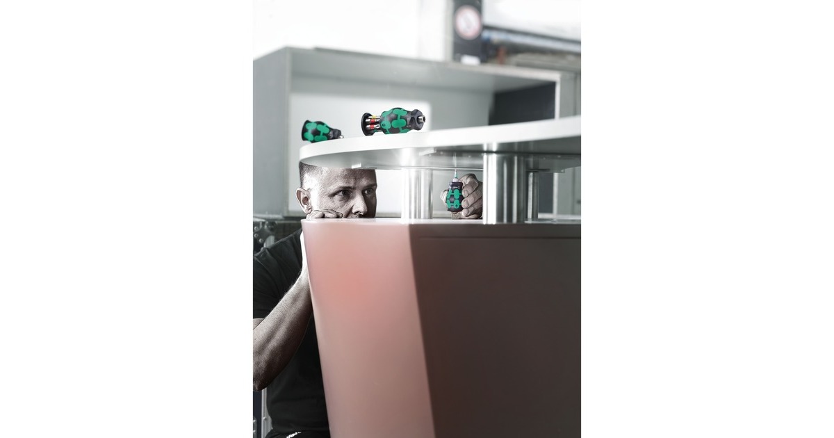 WeraKraftform Kompakt Stubby Magazin 3, 6‑delig bitset  (Zwart/groen)