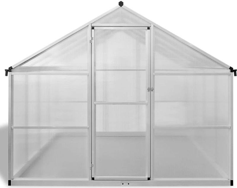 Tuinkas - Aluminium - Dubbelwandige Polycarbonaat - 9,025 m²