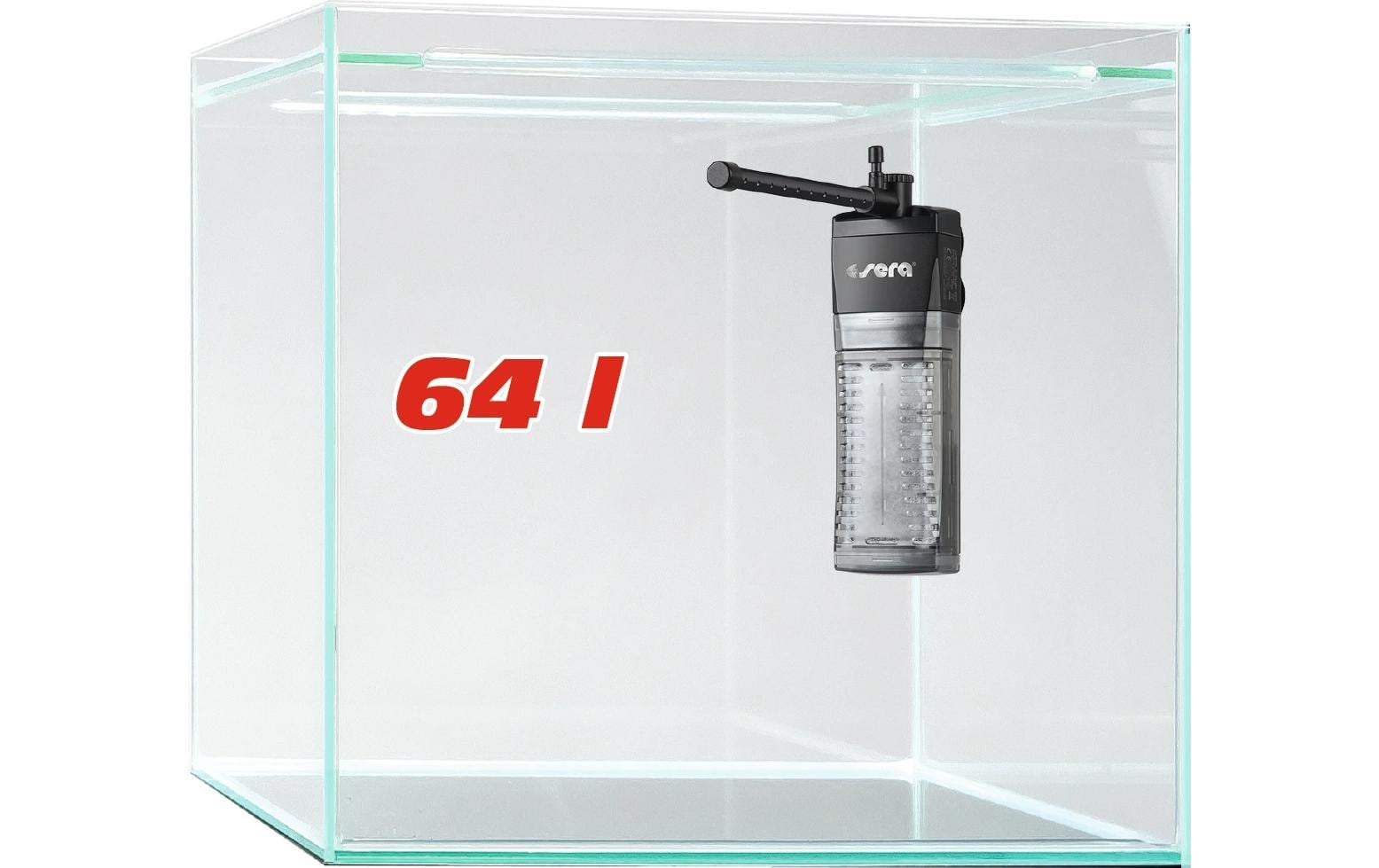 Scaper Cube Aquarium Set 64 l<br>Quadratisches Nano-Aquarium mit Innenfilter