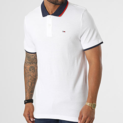 Polo Manches Courtes Regular Flag 5076 Blanc