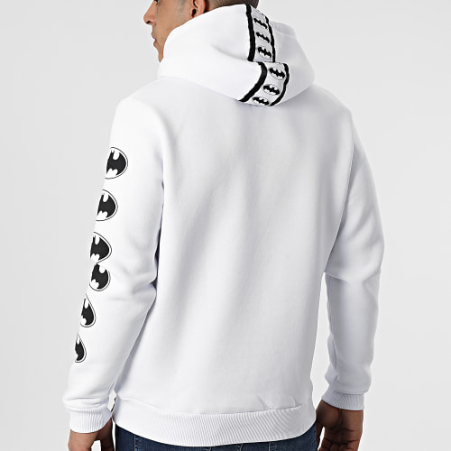Sweat Capuche Square Logo Blanc Noir