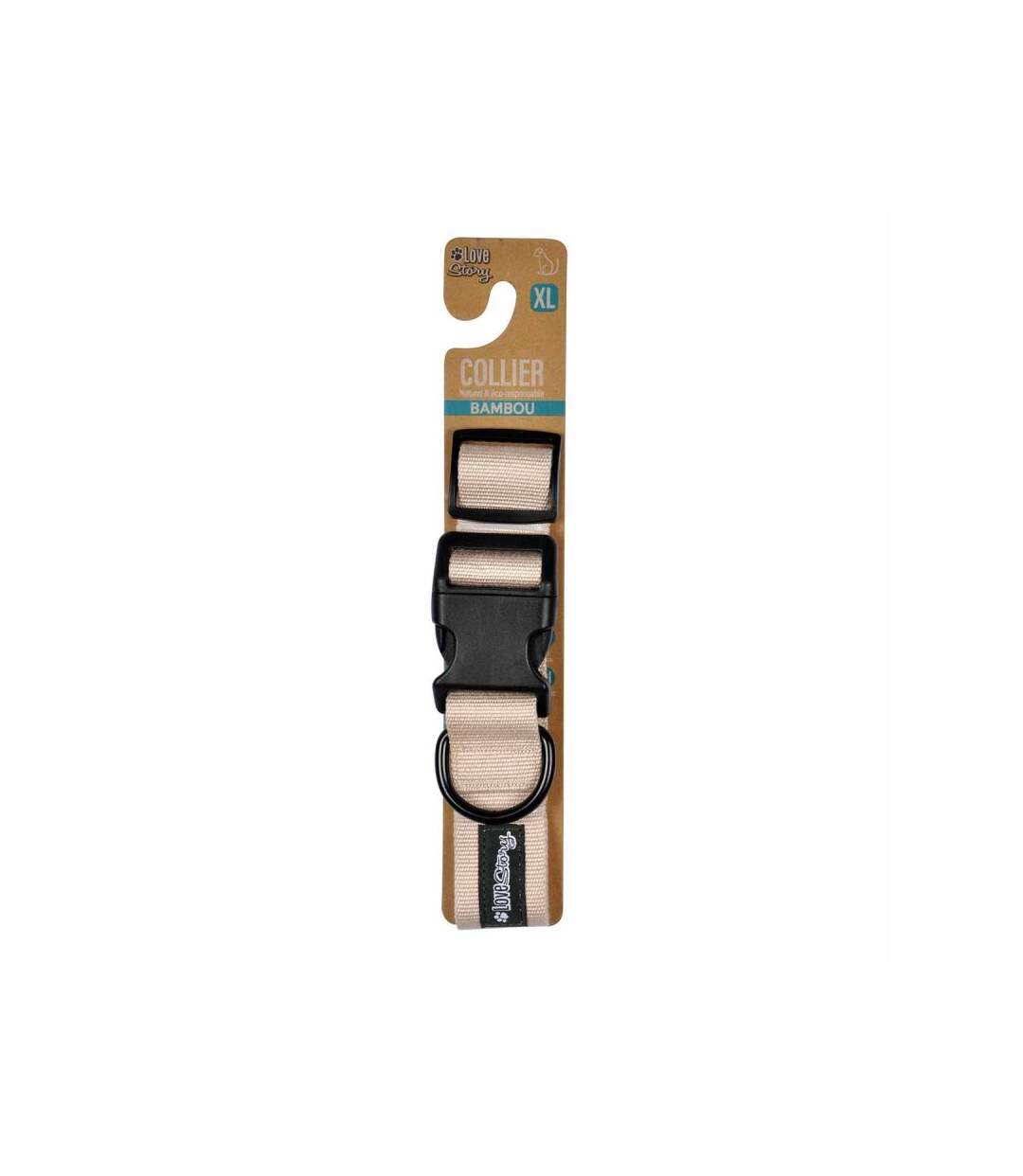 Paris Prix - Collier Pour Animaux réglable 70cm Naturel