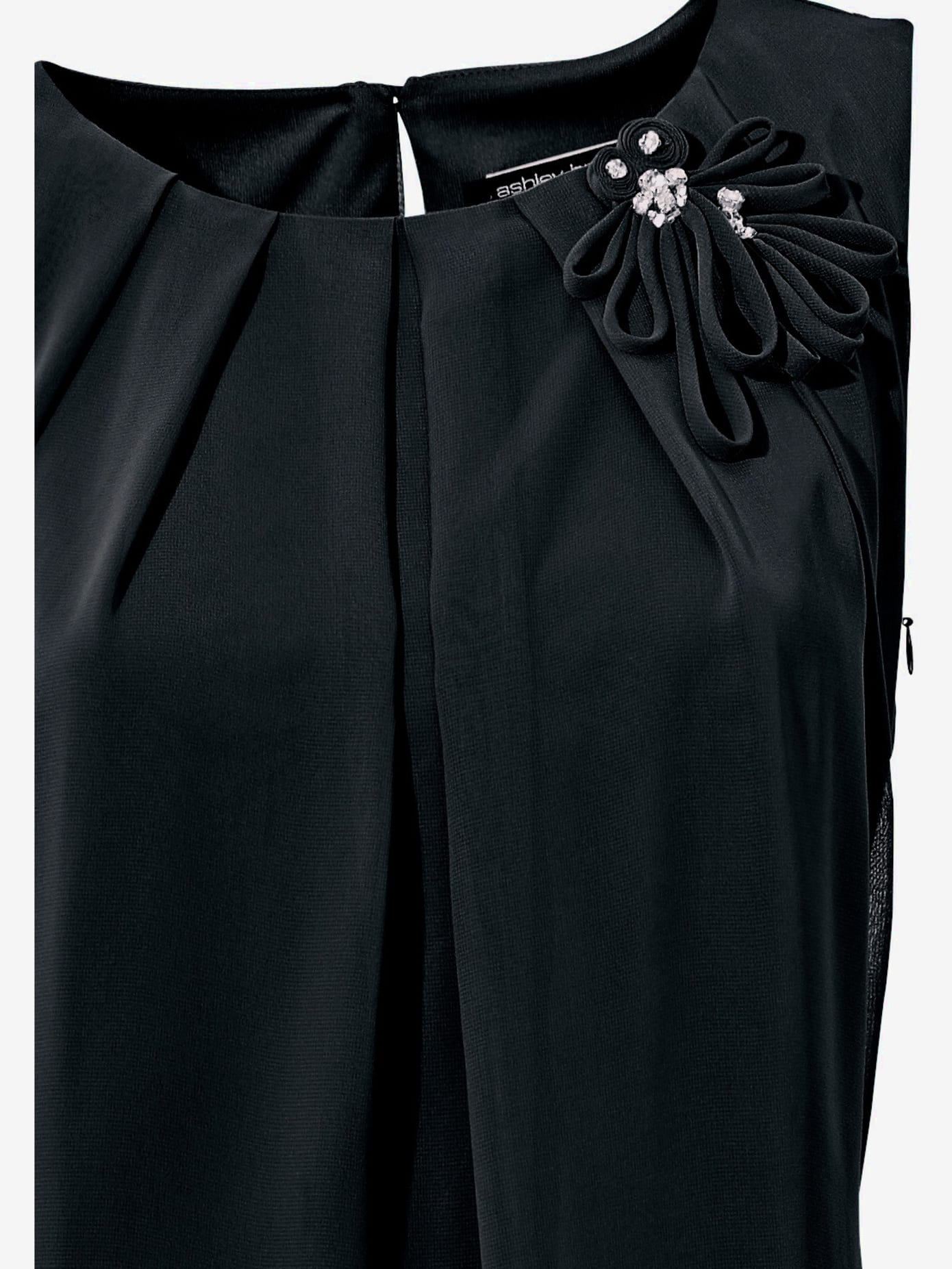Robe de cocktail qualité crêpe légère et fluide