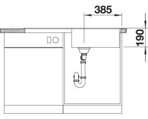 Blanco ZIA XL 6 S spoelbak, 1000 x 500 mm, antraciet, 517558