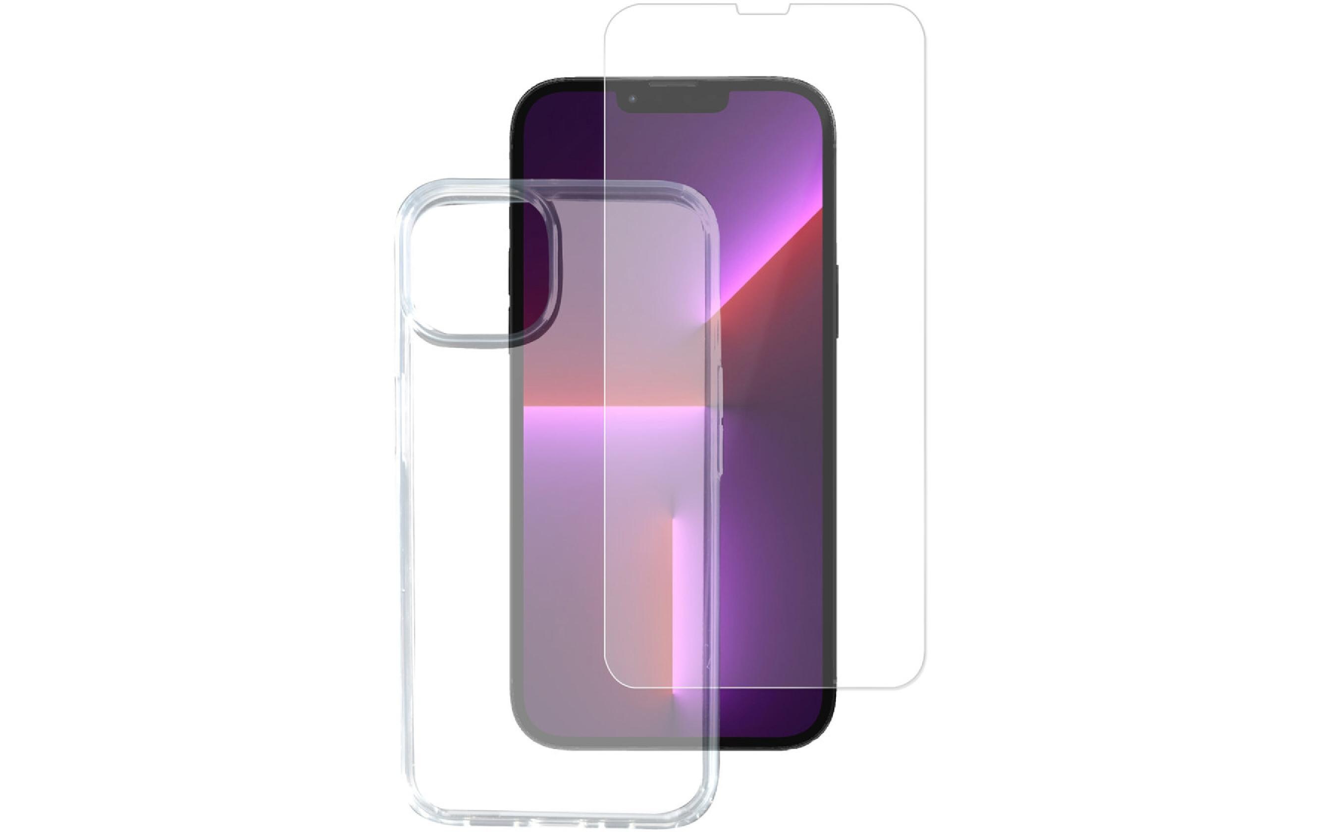 360° Starter Set X-Pro Clear iPhone 14 PlusSet aus Displayschutzfolie und flexibler TPU-Hülle für das Apple iPhone 14 Plus