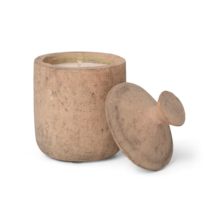 Ferm Living - Ura Duftkerze, Red Sienna, Zitronengrass