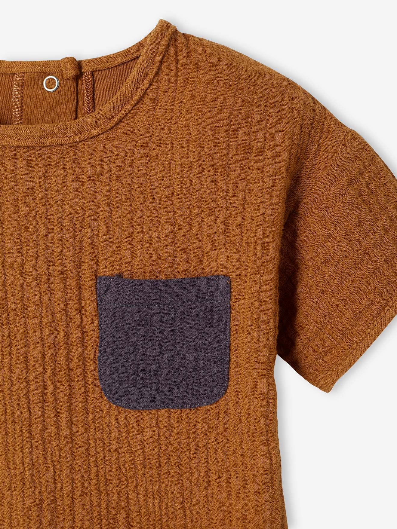 Camiseta infantil de tecido macio e colorido