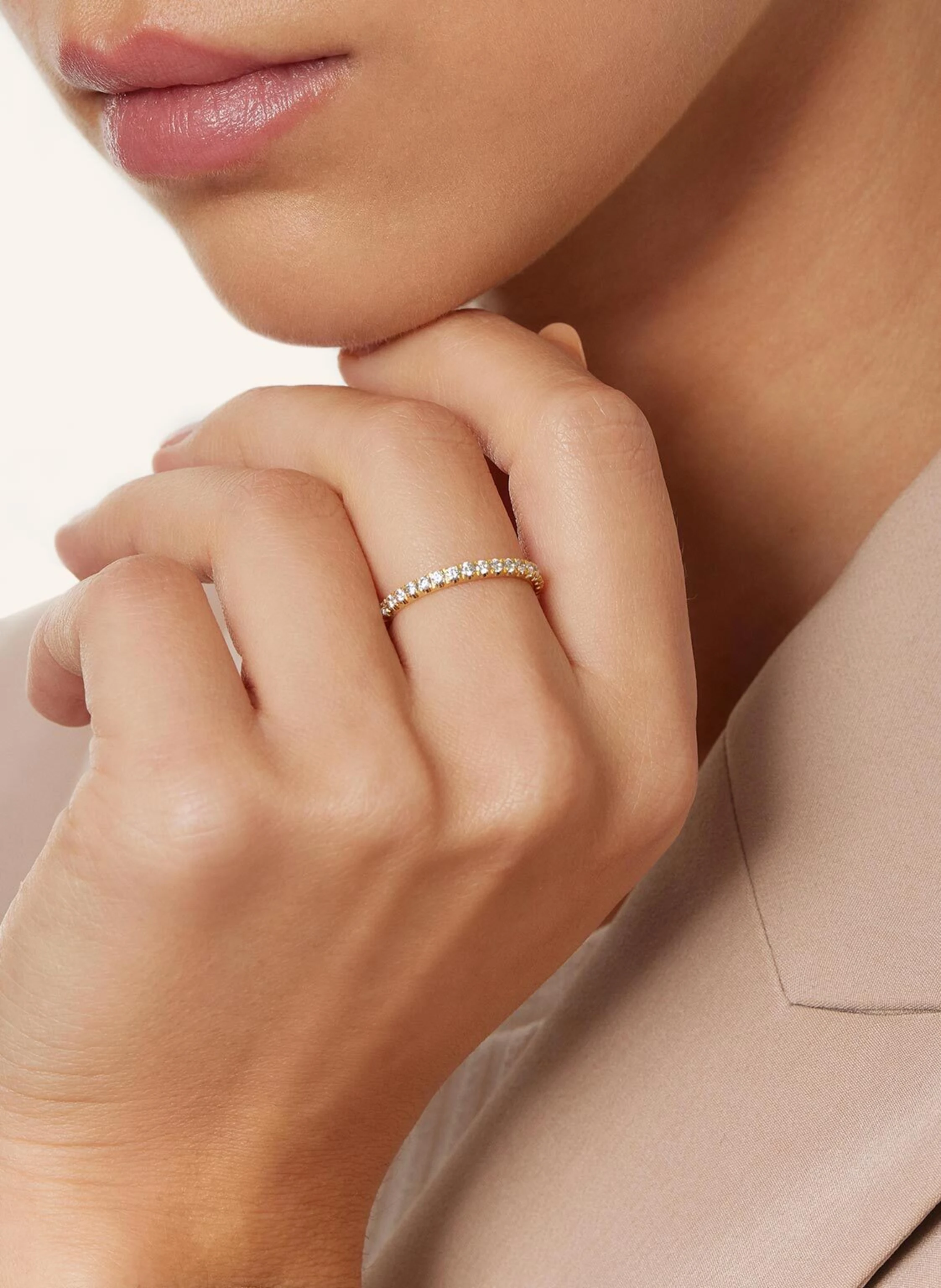 VEYNOU Ring MEMORY aus 18 Karat Gelbgold mit 0,68ct. lab-grown Diamanten