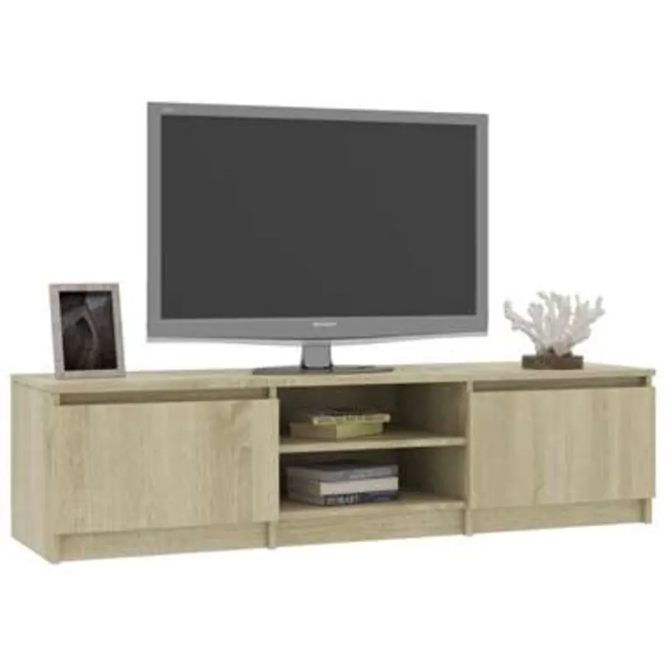 vidaXL - Tv-meubel - Bruin - Bewerkt hout