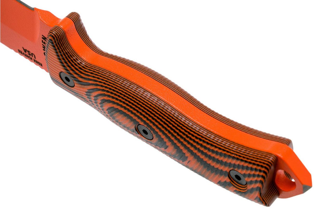 ESEE Model 5 Orange Blade 3D Orange-Black G10 survivalmes 5POR-006 kydex schede   clip plate