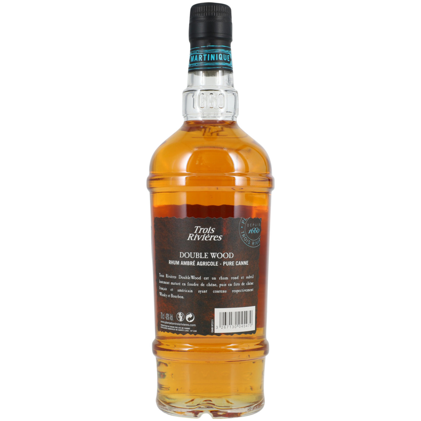 Trois Rivières Double Wood Ambré Rum -70cl