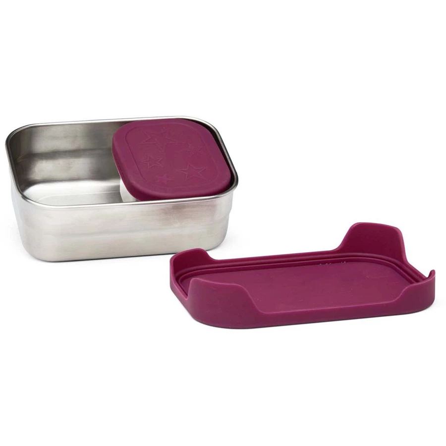 Ergobag Zubehör - Brotzeitbox Edelstahl 2tlg. 16 cm Pferdestar