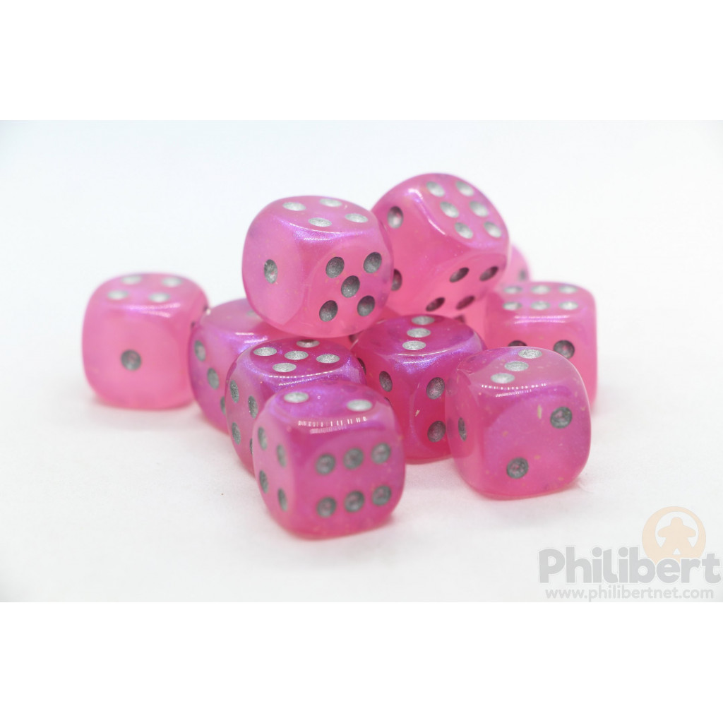 Set de 12 Dés 6 Faces Chessex : Borealis