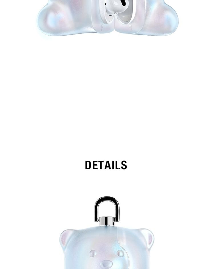 Krocalute - Bear Holographic AirPods / Pro oortelefoonhoesje