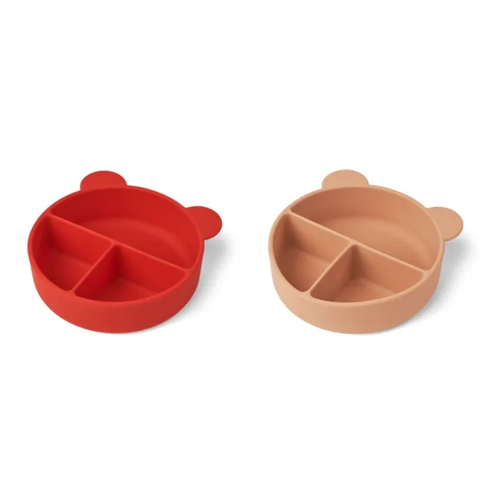 Liewood Bols Connie en silicone - Set de 2 | Rouge