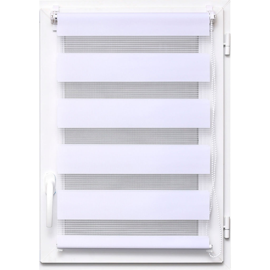Store enrouleur jour nuit blanc 75x150cm