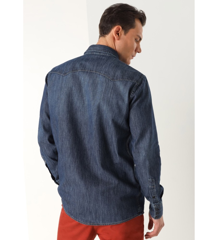 Camisa jeans azul marinho Lois