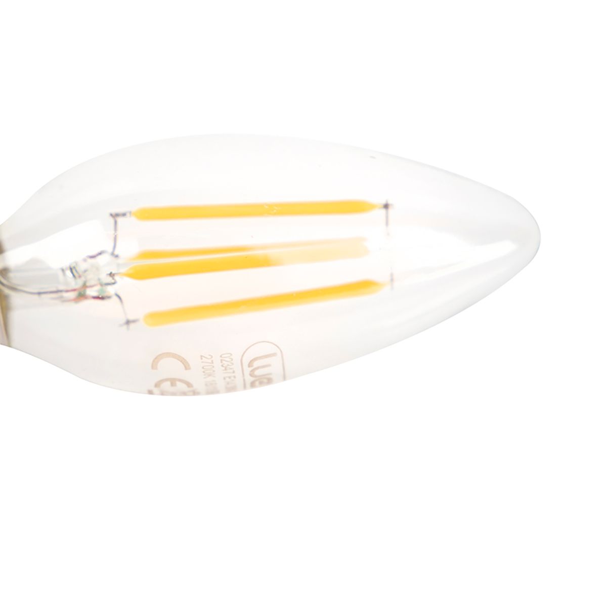 Set van 5 E14 dimbare LED kaarslampen B35 helder 3W 250 lm 2700K