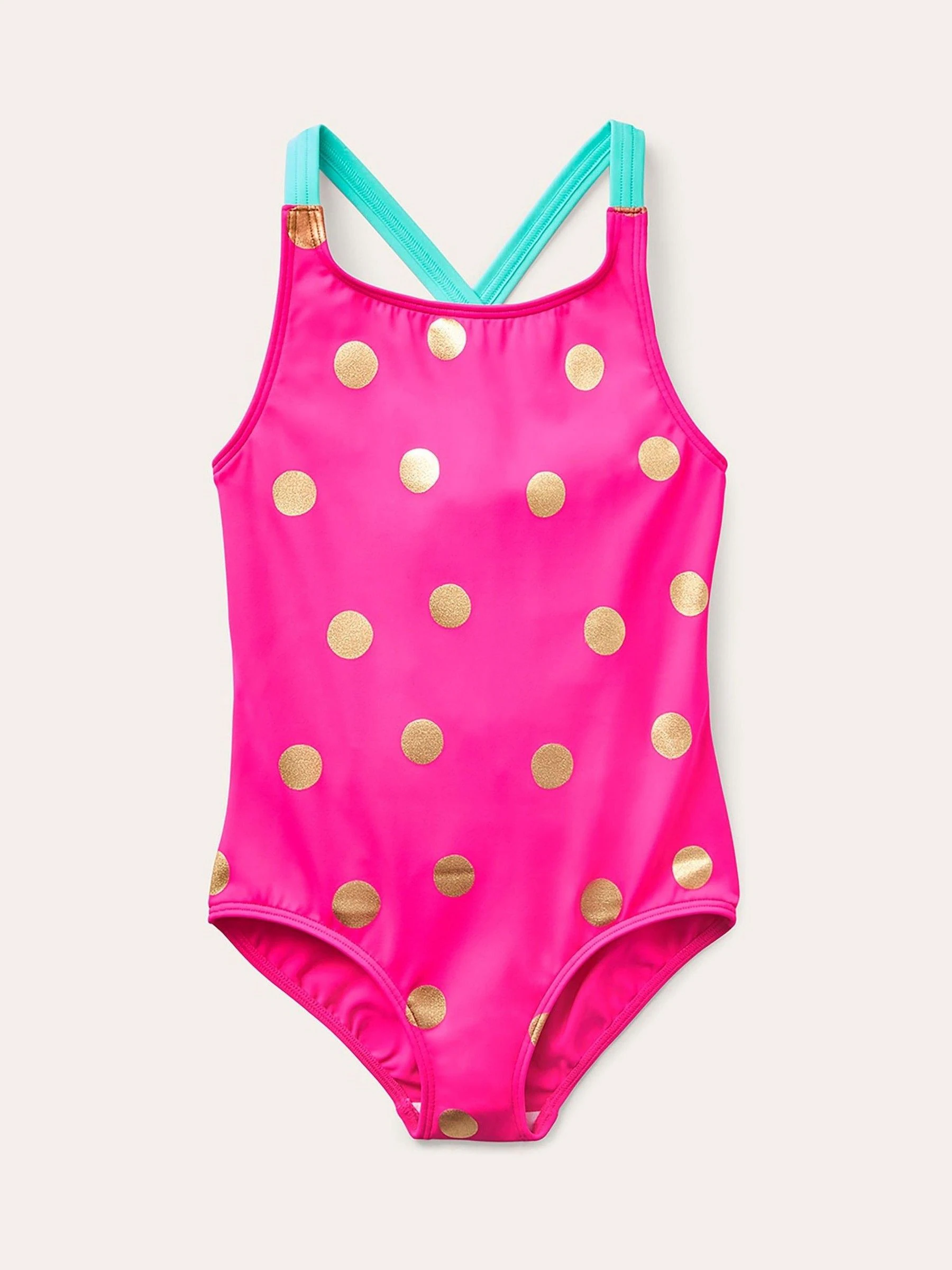 Boden - Badpak met print en gekruiste achterkant