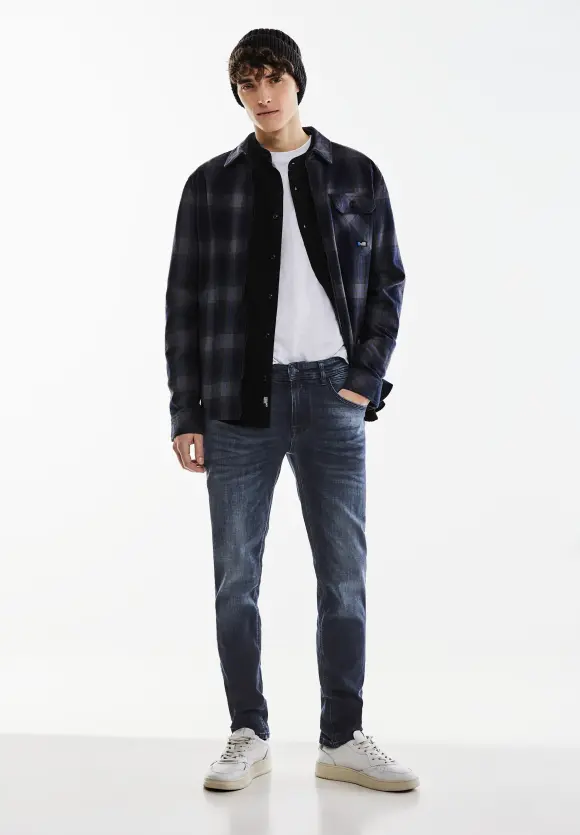 Skinny Fit Jeans - dark blue wash