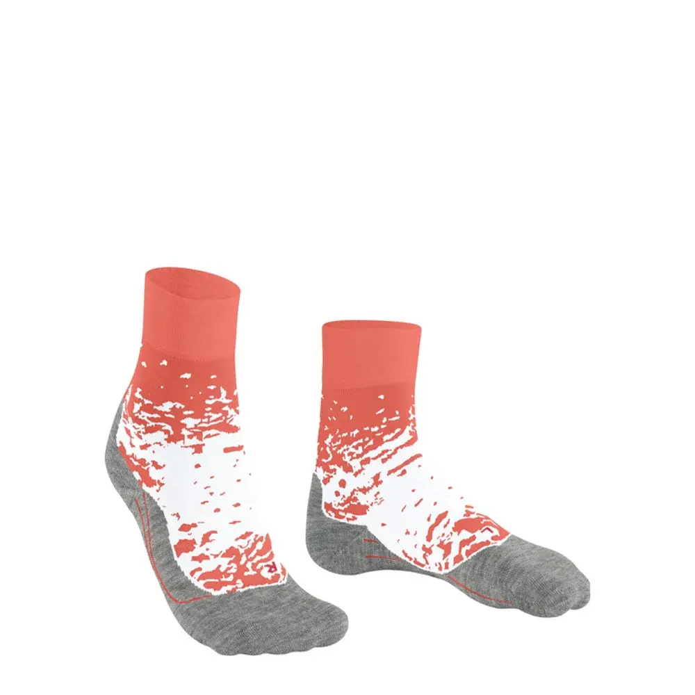 Falke RU4 Endurance Hardloopsokken Rood/Wit Dames